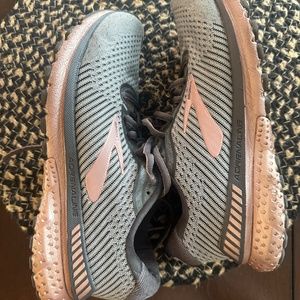 Brooks Adrenaline GTS 20 Running Shoes (Size 6.5 Pink and Grey)